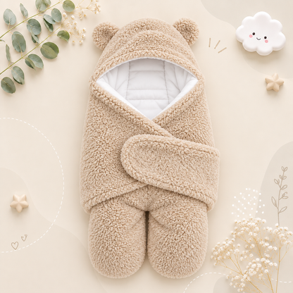 The Bailey - Baby Winter Fleece Romper Super Soft Swaddle Blankets