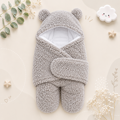 The Bailey - Baby Winter Fleece Romper Super Soft Swaddle Blankets