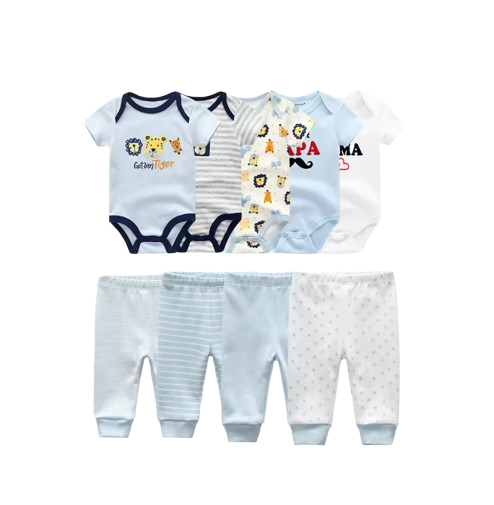 🎉BUNDLE DEAL! Enjoy the Everyday Romper Set + FREE 6‑Pair Socks Bonus!✨