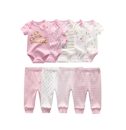 🎉BUNDLE DEAL! Enjoy the Everyday Romper Set + FREE 6‑Pair Socks Bonus!✨