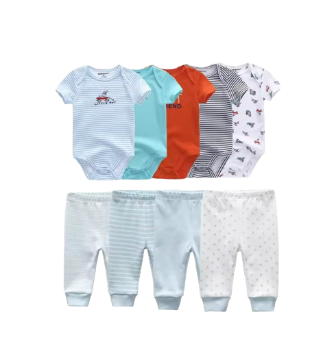 🎉BUNDLE DEAL! Enjoy the Everyday Romper Set + FREE 6‑Pair Socks Bonus!✨
