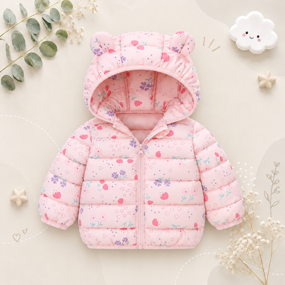 The Bruno - Baby Hooded Winter Jacket, Lightweight Warm Zipper Coat for Kids