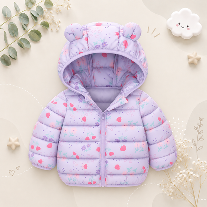 The Bruno - Baby Hooded Winter Jacket, Lightweight Warm Zipper Coat for Kids