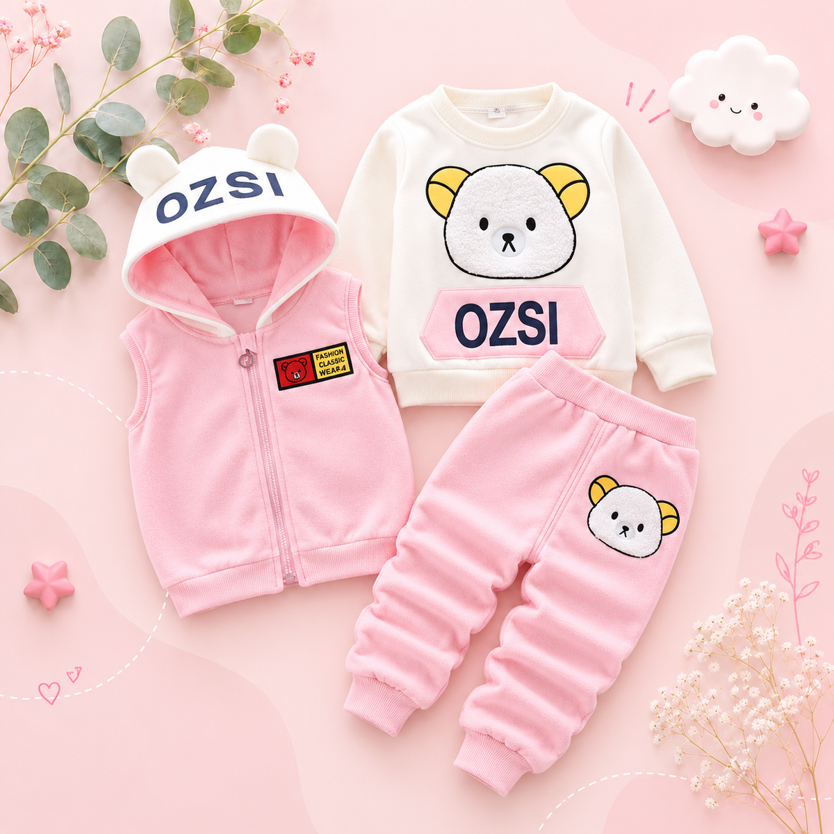 The Zahir - Baby Unisex Winter Tracksuit Set, Warm Unisex Infant Outfit