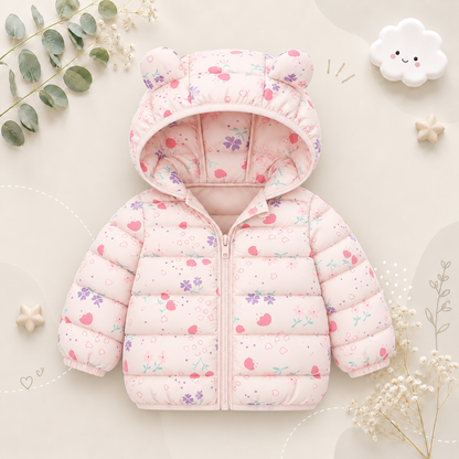 The Bruno - Baby Hooded Winter Jacket, Lightweight Warm Zipper Coat for Kids