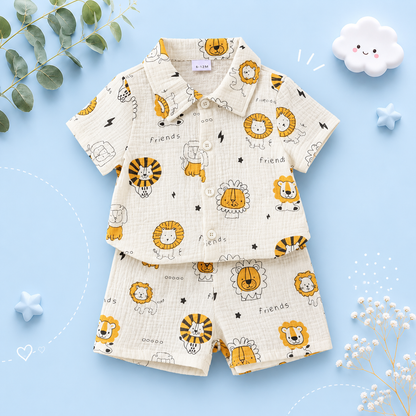 The Bode - Baby Boy Summer 2-Piece Dinosaur Print T-Shirt and Shorts Set