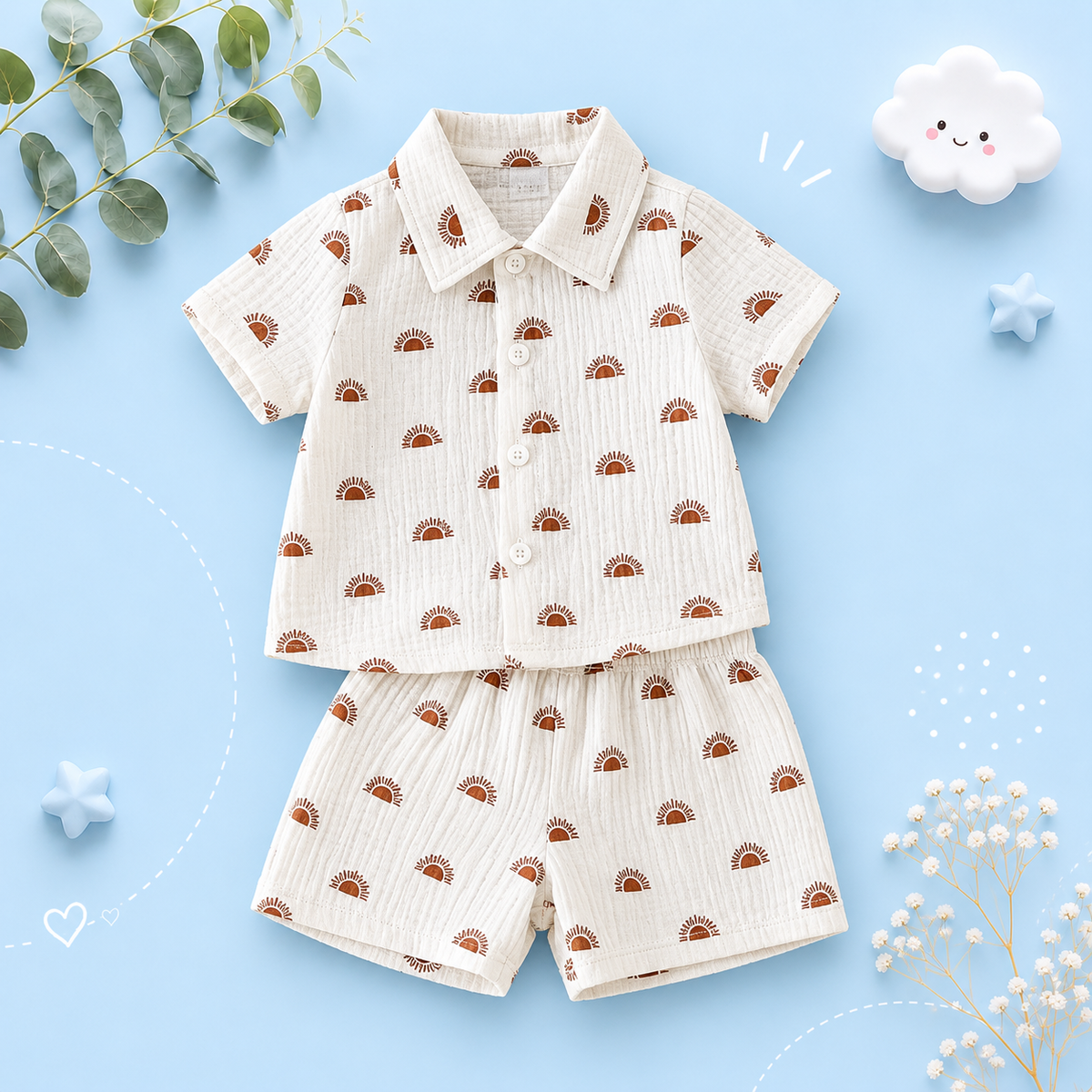 The Bode - Baby Boy Summer 2-Piece Dinosaur Print T-Shirt and Shorts Set