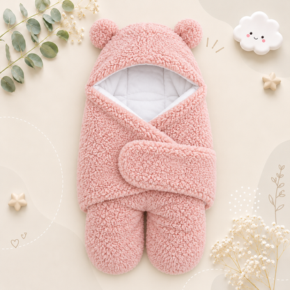 The Bailey - Baby Winter Fleece Romper Super Soft Swaddle Blankets