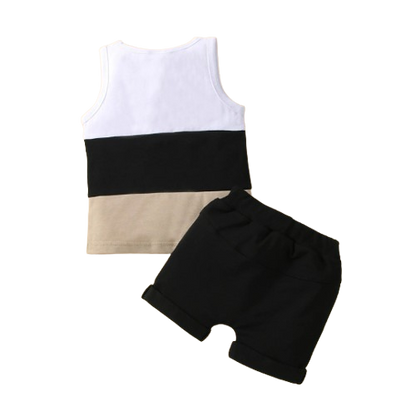 The Echo - Patchwork Crew Tank Tees + Shorts