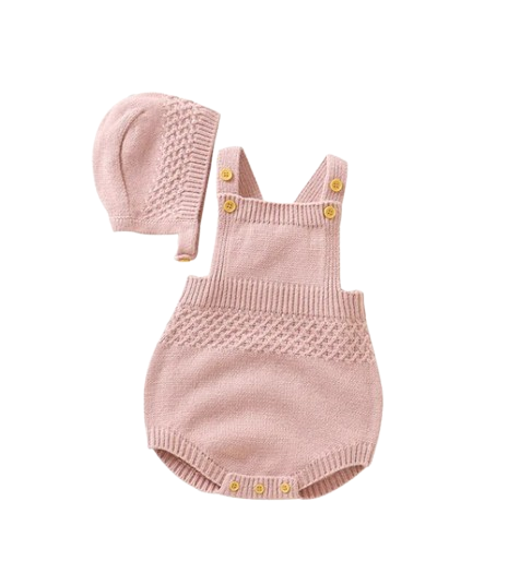 The Logan - Newborn Baby 2PC Sleeveless Bodysuit & Hat Set – Unisex Infant Outfit