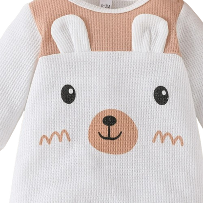 The Adair - Cartoon Onesie + Cute Bear Ears Hat