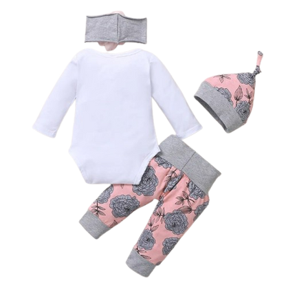 The Bellamy -Daddy's Girl & Mommy's World Romper + Rose Pants