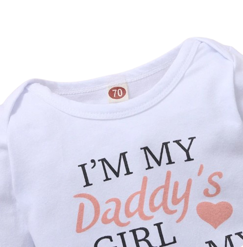 The Bellamy -Daddy's Girl & Mommy's World Romper + Rose Pants