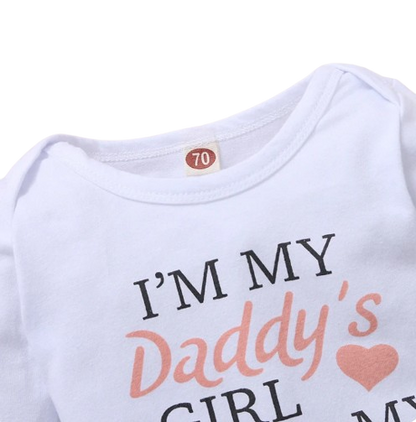 The Bellamy -Daddy's Girl & Mommy's World Romper + Rose Pants