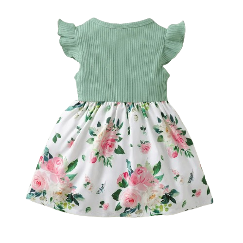 The Marion - Baby Girl Sleeveless Floral Princess Dress 1‑5Y Daily Holiday Children’s Clothes