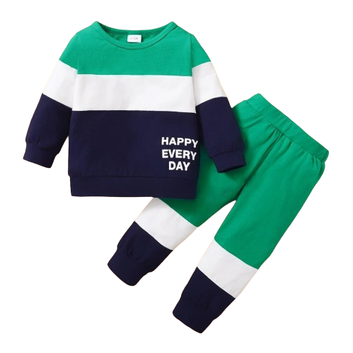 The Noel - Newborn Baby Boy Casual Sport Outfit Long Sleeve Top & Pants Set 0-2Y