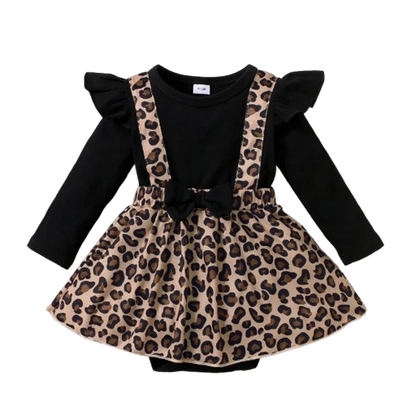 The Cedar - Leopard Onesie Dress