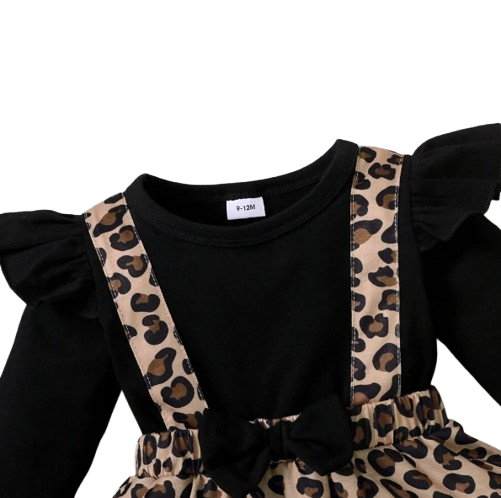 The Cedar - Leopard Onesie Dress