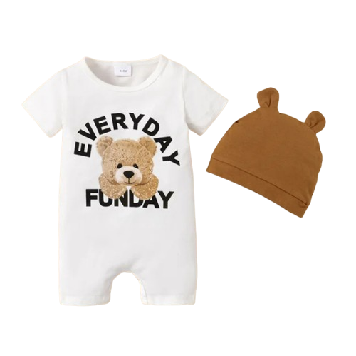 The Dale - Panda & Bear Short Sleeve + Hat