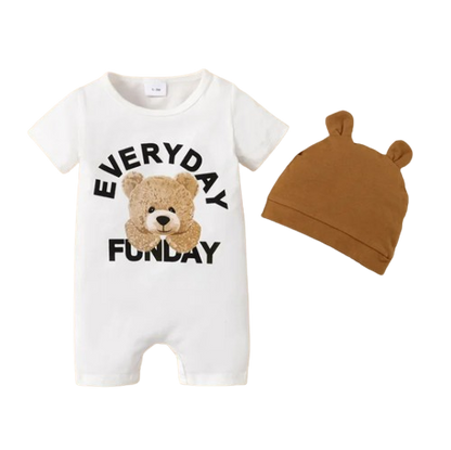 The Dale - Panda & Bear Short Sleeve + Hat