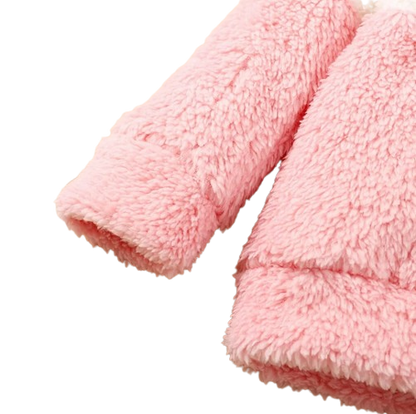 The Haven - Baby Girl Fluffy Hoodie and Pants Set 2PCS Warm Autumn Winter Outfit