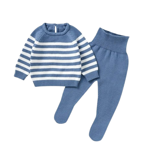 The Matthew - Newborn Baby Knit Sweater and Leggings Set Warm Autumn Winter Wear