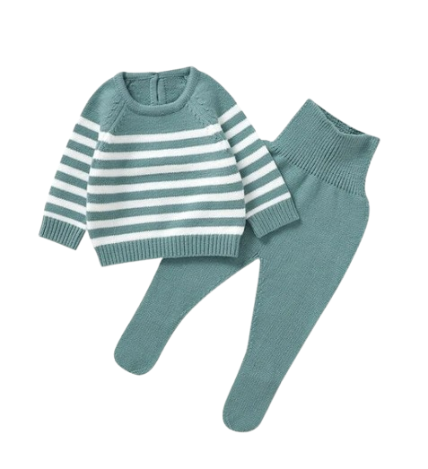 The Matthew - Newborn Baby Knit Sweater and Leggings Set Warm Autumn Winter Wear