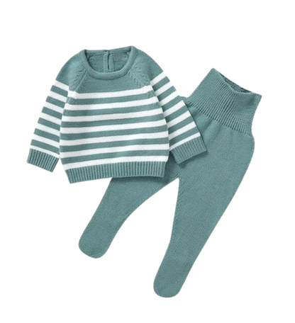 The Matthew - Newborn Baby Knit Sweater and Leggings Set Warm Autumn Winter Wear