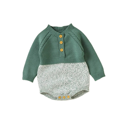 The Eddie - Unisex Baby Knit Long Sleeve Romper Spring Autumn Winter One Piece Outfit