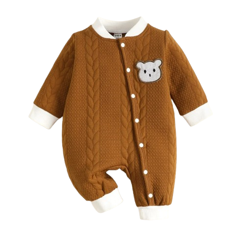 The Barry - Bear Knitted Long Sleeve Bodysuit