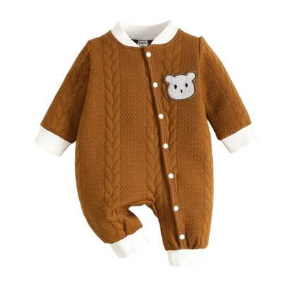 The Barry - Bear Knitted Long Sleeve Bodysuit