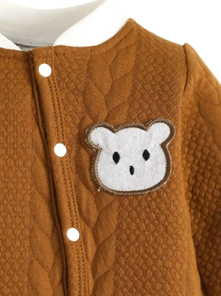 The Barry - Bear Knitted Long Sleeve Bodysuit