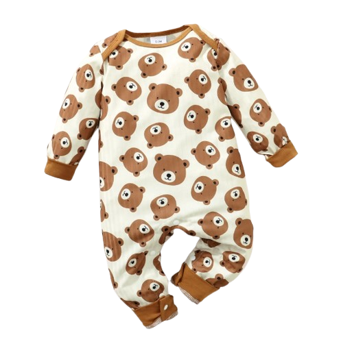 The Inigo - Bear Print Bodysuit