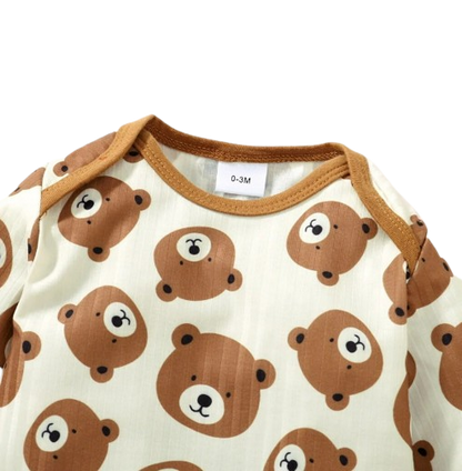 The Inigo - Bear Print Bodysuit