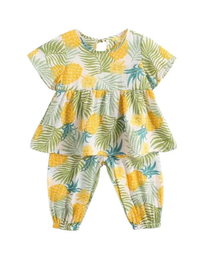 The Tiffany - Baby Girl Floral Cotton Outfit Set Summer Princess Casual Clothes