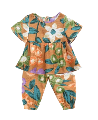 The Tiffany - Baby Girl Floral Cotton Outfit Set Summer Princess Casual Clothes