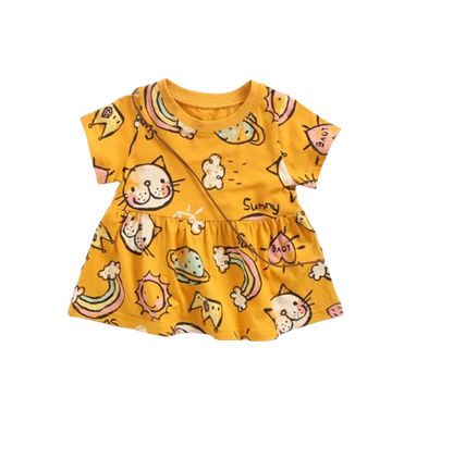 The Merry - Baby Girl  Cute Colourful Print Dress