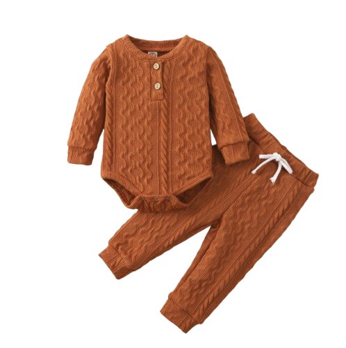The Lennon - Unisex Baby Long Sleeve Romper & Pants Set Soft Spring Autumn Clothing