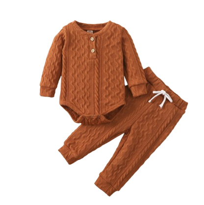 The Lennon - Unisex Baby Long Sleeve Romper & Pants Set Soft Spring Autumn Clothing