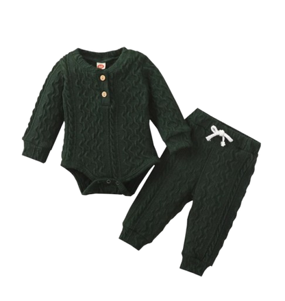 The Lennon - Unisex Baby Long Sleeve Romper & Pants Set Soft Spring Autumn Clothing
