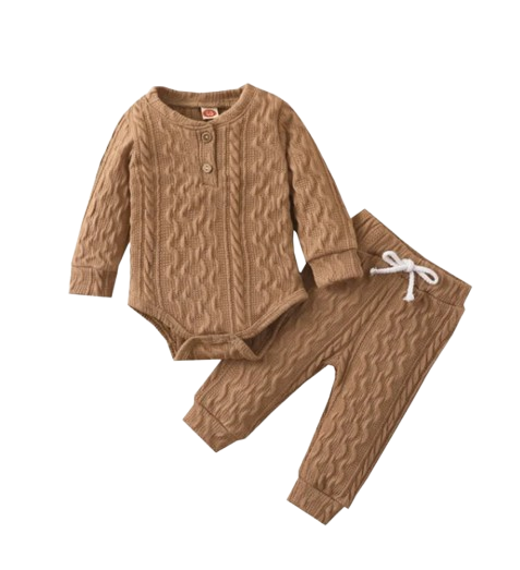 The Lennon - Unisex Baby Long Sleeve Romper & Pants Set Soft Spring Autumn Clothing