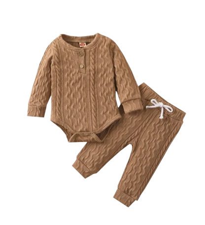 The Lennon - Unisex Baby Long Sleeve Romper & Pants Set Soft Spring Autumn Clothing