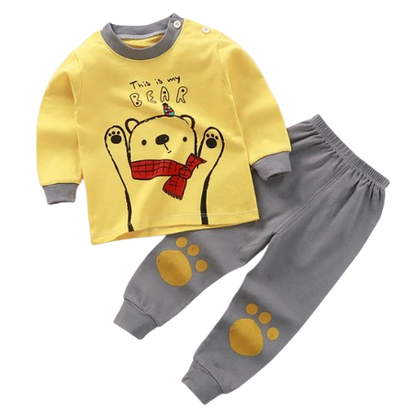 The Liam - Unisex Cotton Cartoon Sweatshirt & Pants Set