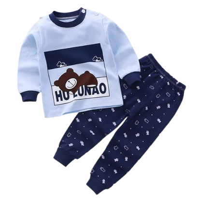 The Levi - Unisex Cotton Cartoon Sweatshirt & Pants Set