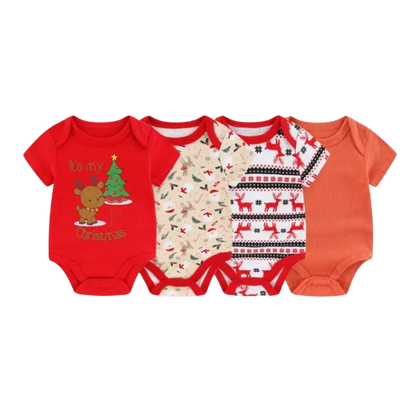 The Avery - 4pcs Unisex Rompers/ Onesies - Christmas Set