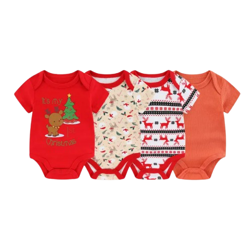 The Avery - 4pcs Unisex Rompers/ Onesies - Christmas Set