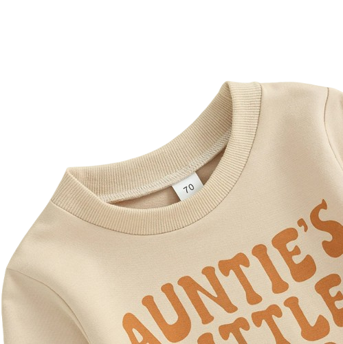 The Ashton - Baby Boy Auntie's Little Bestie Letter Print Tops + Pants