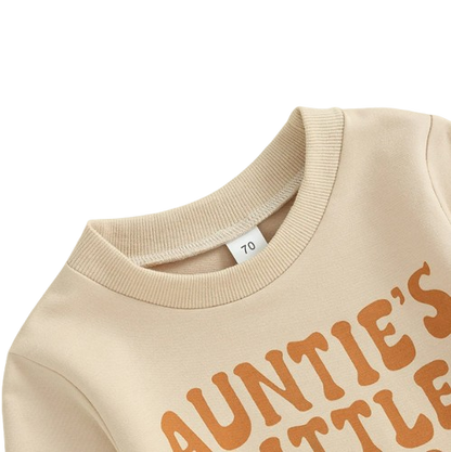 The Ashton - Baby Boy Auntie's Little Bestie Letter Print Tops + Pants