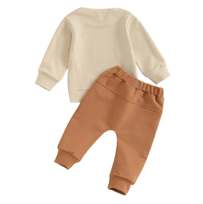 The Ashton - Baby Boy Auntie's Little Bestie Letter Print Tops + Pants