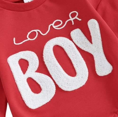 The Brayden - Baby Boy Lover Print Romper